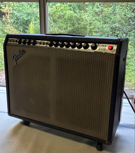 Fender twin reverb - reverb, silver